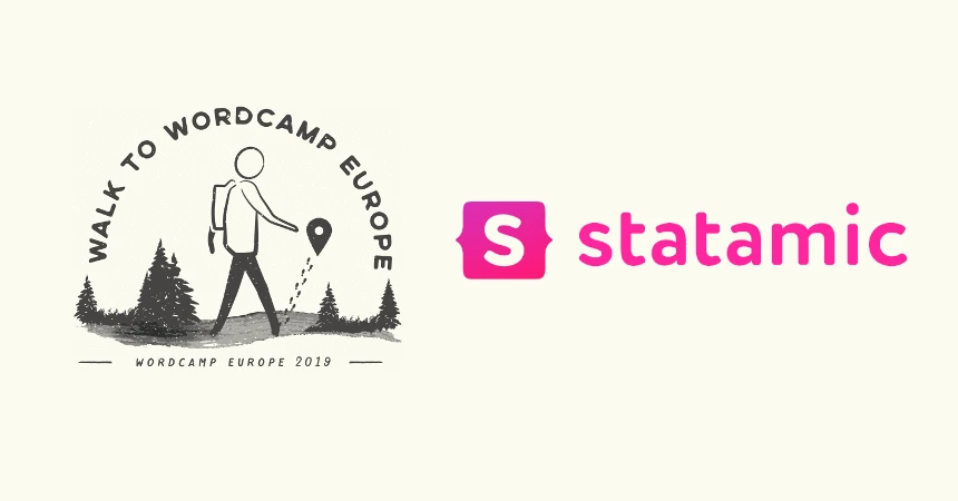 Walk to WCEU logo next to the Statamic logo
