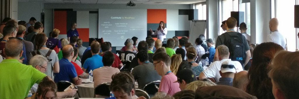 Opening of Contributor Day by Roc&iacute;o Valdivia.